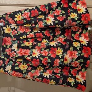 Gracia Black Floral Mini Skirt
